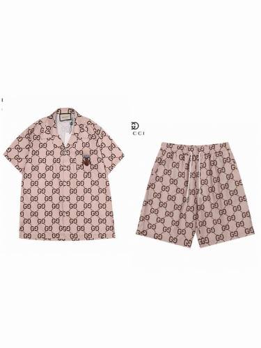 G short sleeve men suit-419(M-XXXL)