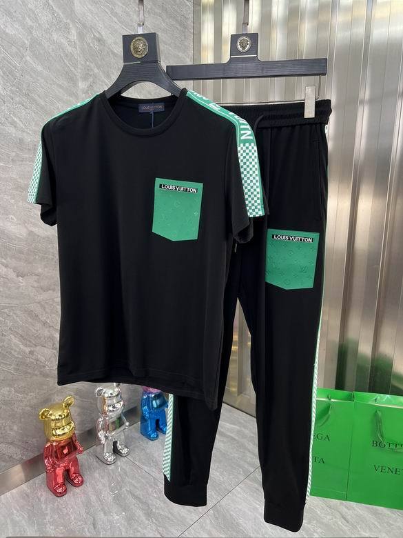 LV short sleeve men suit-150(M-XXXL)