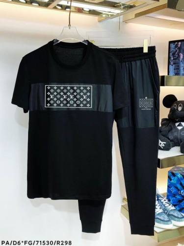 LV short sleeve men suit-154(M-XXXL)