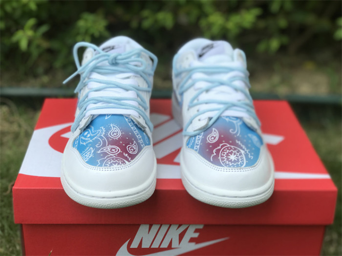 Authentic Nike Dunk Low White Custom Made