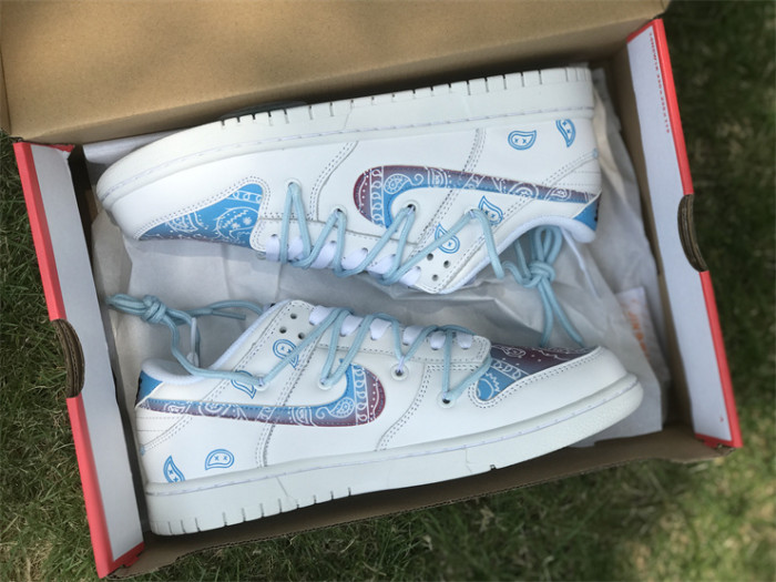 Authentic Nike Dunk Low White Custom Made