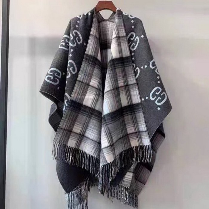 G Reverisable GG Wool Cape-002