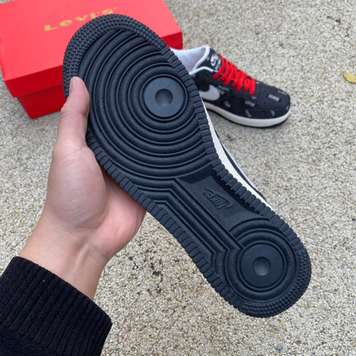 Authentic Levi's x Nike Air Force 1 Denim Black