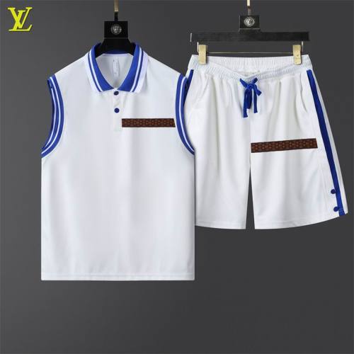 LV short sleeve men suit-243(M-XXXL)