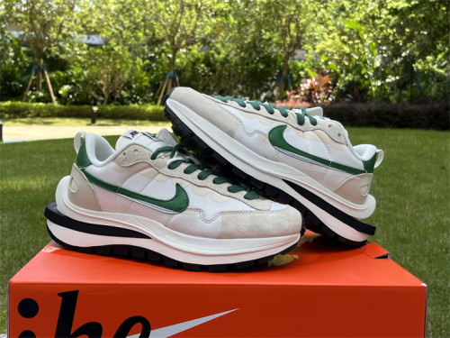 Authentic Sacai x VaporWaffle Beige White Green