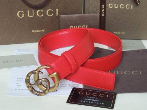 Super Perfect Quality G Belts(100% Genuine Leather,steel Buckle)-4461