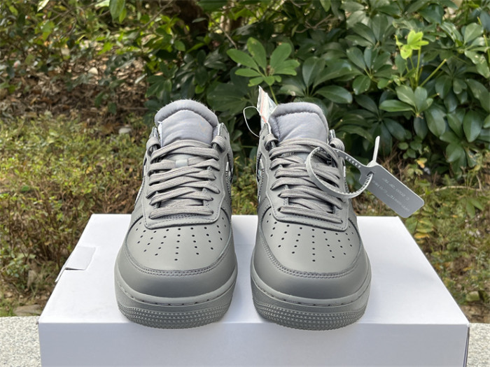 Authentic OFF-WHITE x Nike Air Force 1 Low “Grey”