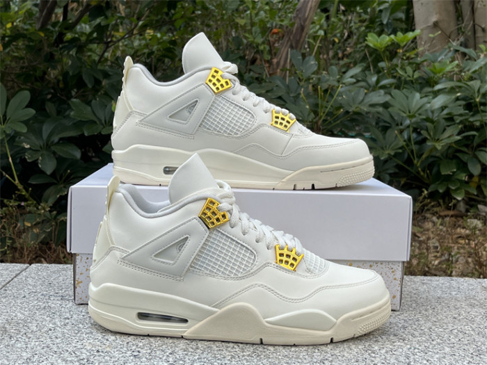 Authentic Air Jordan 4 “Metallic Gold”