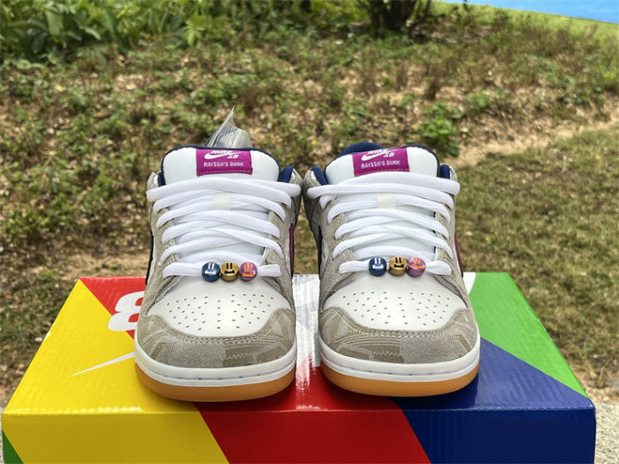 Authentic Nike Dunk SB Pure Platinumand and Vivid Purple