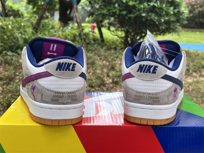 Authentic Nike Dunk SB Pure Platinumand and Vivid Purple