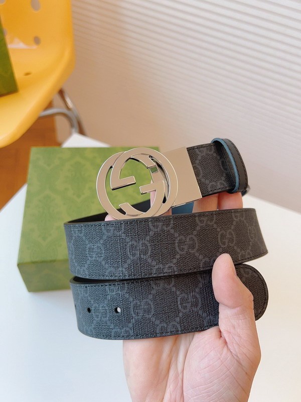 Super Perfect Quality G Belts(100% Genuine Leather,steel Buckle)-4499