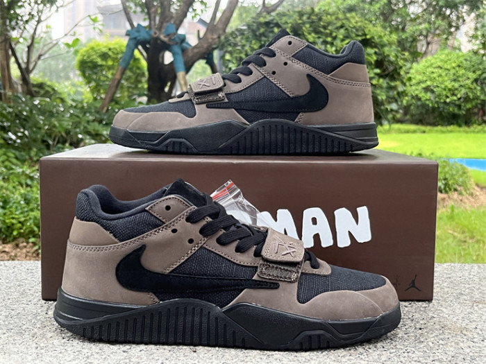 Authentic  Travis Scott x Jordan Jumpman Jack TR “Dark Mocha”