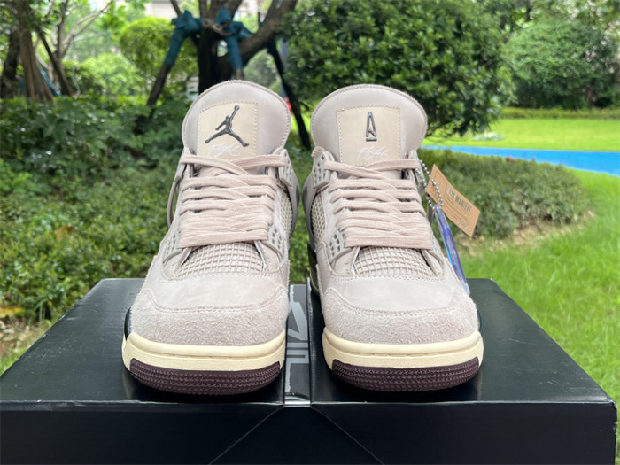 Authentic A Ma Maniere x Air Jordan 4 “Fossil Stone”