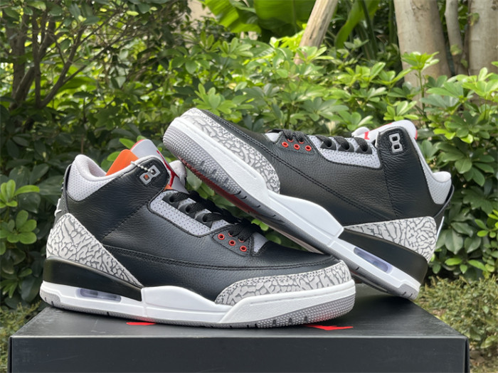 Super Max Air Jordan 3 “Black Cement” 2024