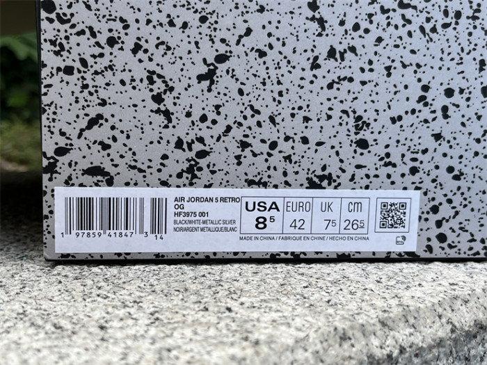 Authentic Air Jordan 5 “Black Metallic Reimagined”