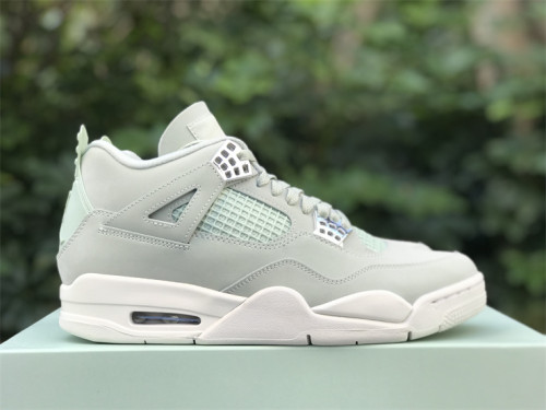 Authentic Air Jordan 4 Seafoam Sail