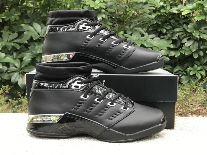 Authentic Jordan 17 OG Low Black Chrome
