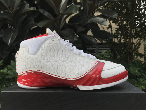 Authentic Air Jordan 23 White Varsity Red