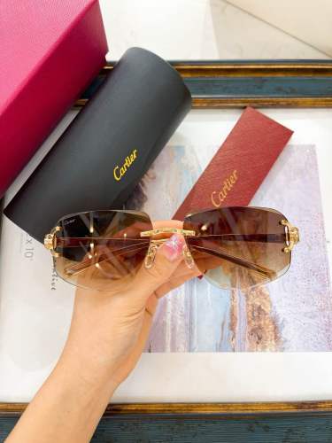Cartier Sunglasses AAAA-8414
