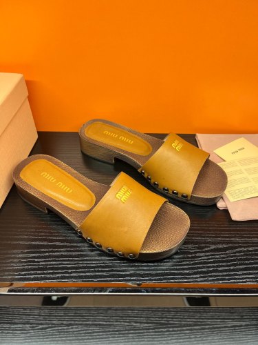 Miu Miu women slippers 1：1 quality-077