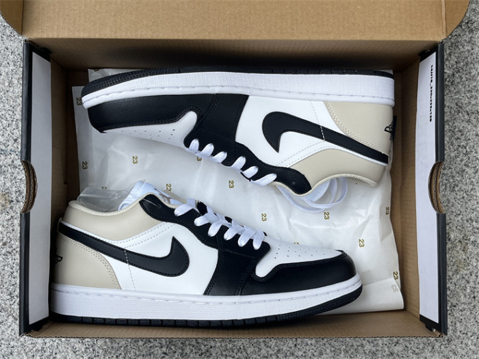 Authentic Air Jordan 1 Low “Black Toe Rattan”