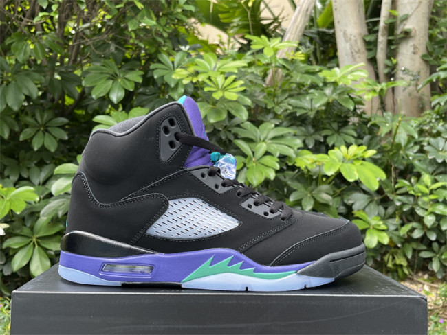 Authentic Air Jordan 5 Retro Black Grape