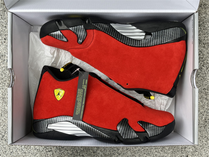 Authentic  Air Jordan 14 “Ferrari”   2025