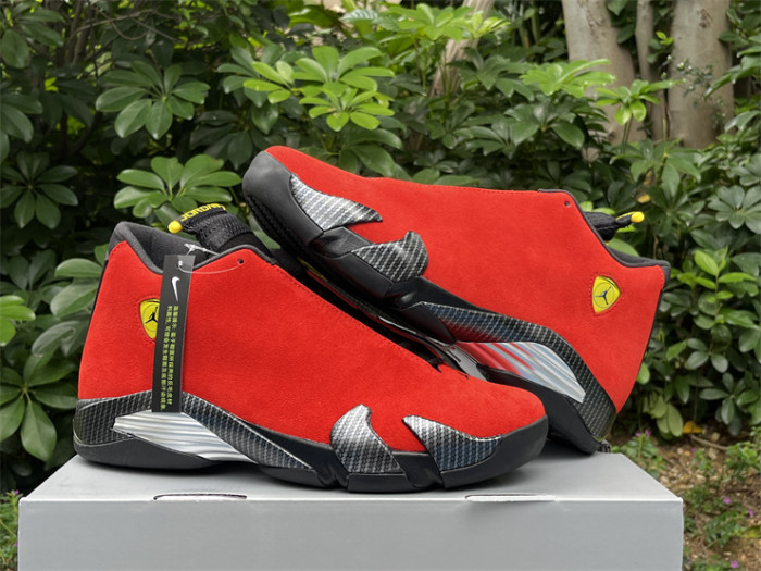 Authentic  Air Jordan 14 “Ferrari”   2025