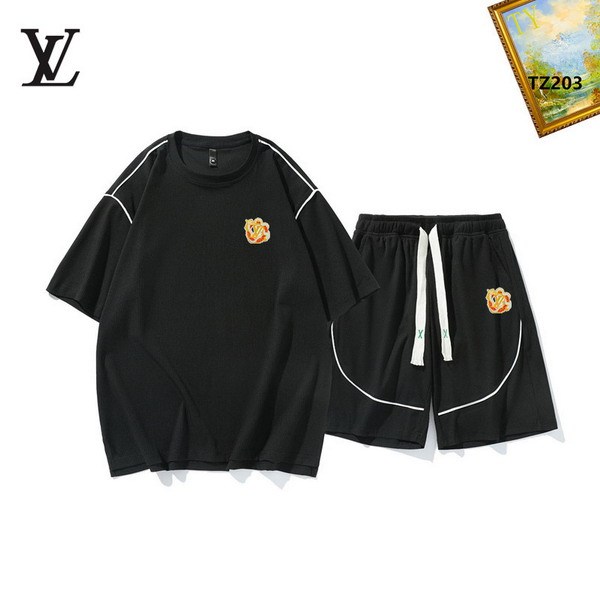LV short sleeve men suit-281(M-XXXL)