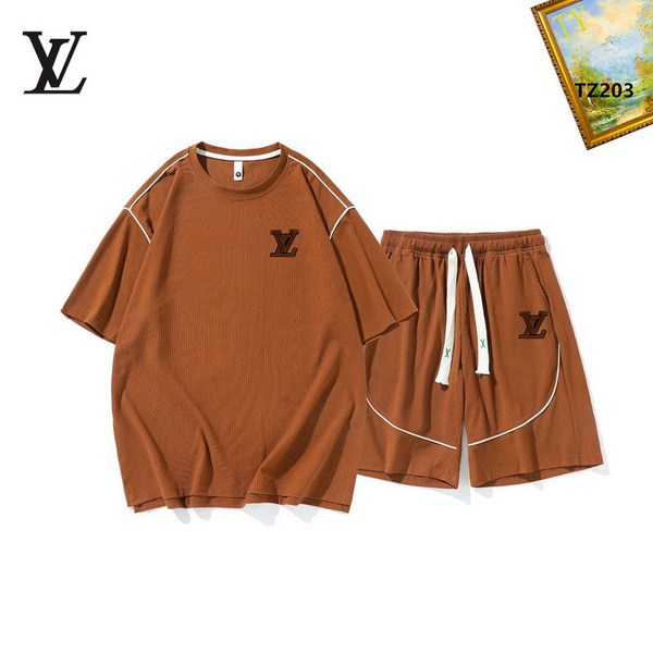 LV short sleeve men suit-282(M-XXXL)