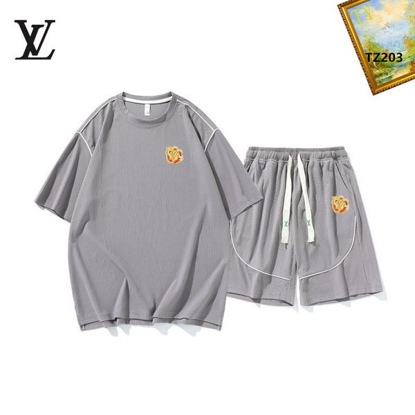 LV short sleeve men suit-287(M-XXXL)