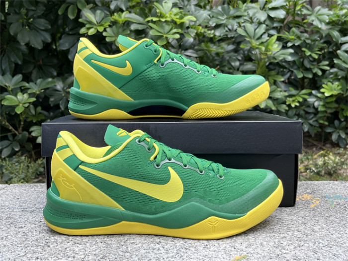 Authentic Kobe 8 Protro Oregon Ducks PE Green
