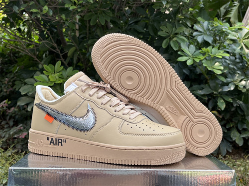 Authentic Off White  Air Force 1 Sesame