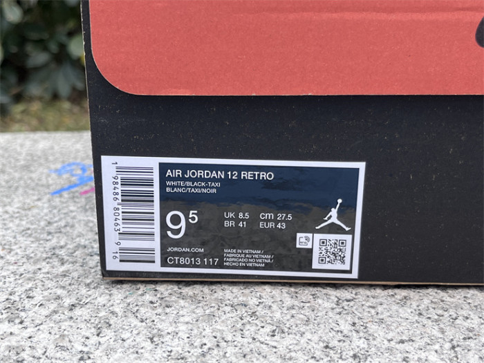 Authentic  Air Jordan 12 “Taxi”   2025