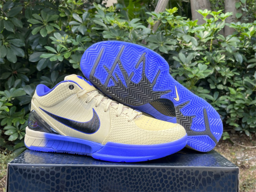 Authentic Nike Kobe 4 Protro  FC Barcelona Team Gold