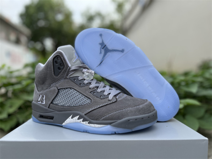 Authentic Air Jordan 5 Wolf Grey