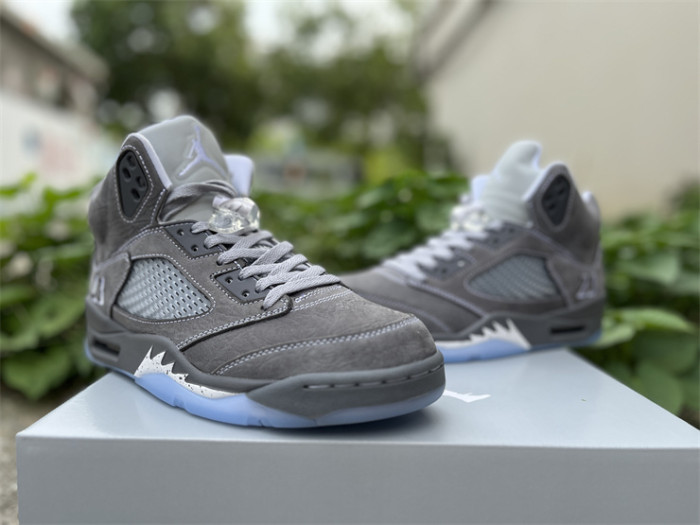 Authentic Air Jordan 5 Wolf Grey