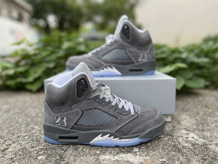 Authentic Air Jordan 5 Wolf Grey