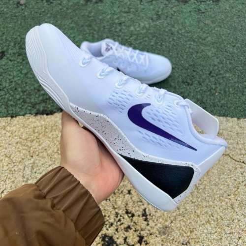 Authentic Nike Kobe 9 Elite Low EM Protro White Court Purple