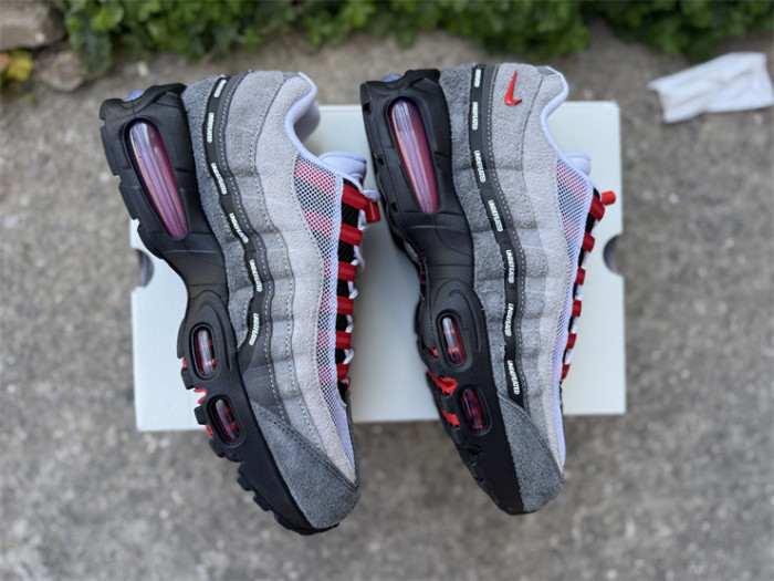 Authentic Nike Air Max 95 SP Undefeated Geo Tokyo Bright Crimson