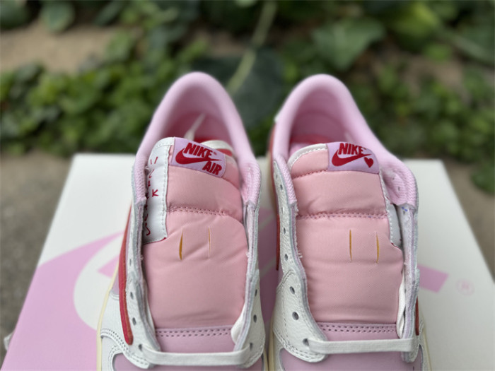 Authentic Travis Scott x Air Jordan 1 Low  Tropical Pink
