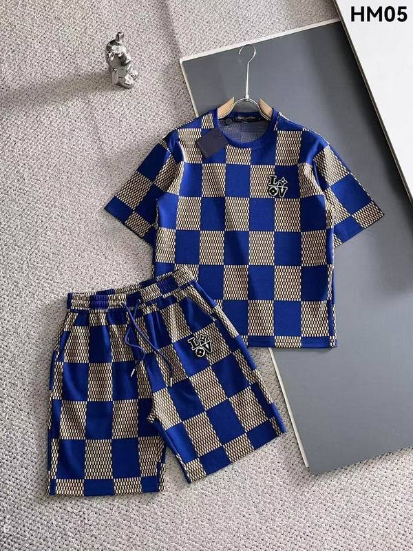 LV short sleeve men suit-296(M-XXXL)
