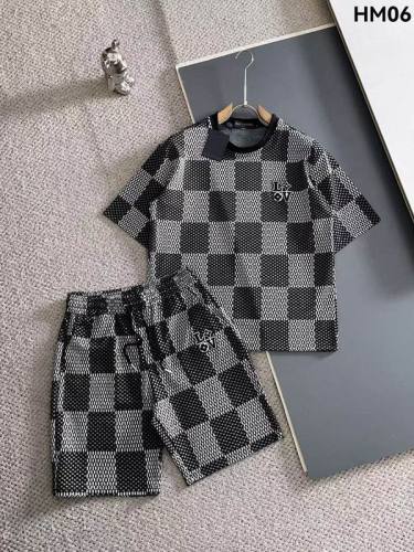 LV short sleeve men suit-297(M-XXXL)