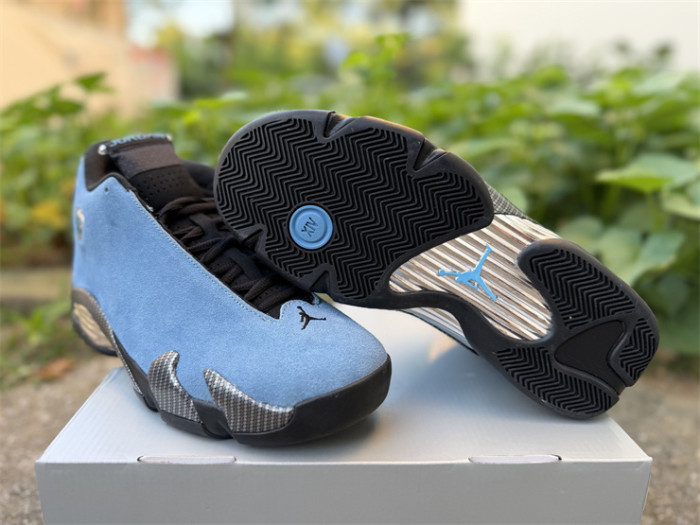 Authentic  Air Jordan 14 Howard PE Blue