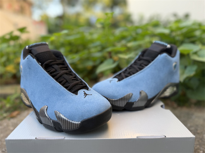 Authentic  Air Jordan 14 Howard PE Blue