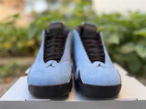 Authentic  Air Jordan 14 Howard PE Blue