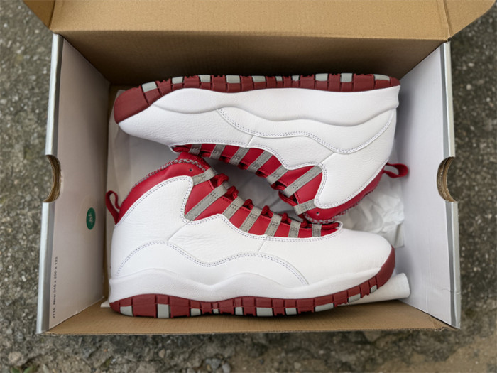 Authentic Air Jordan 10 Retro Red Steel