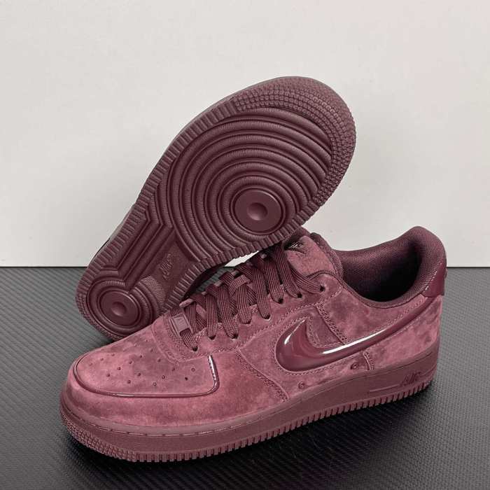 Authentic Nike Air Force 1 Low '07 Burgundy Crush