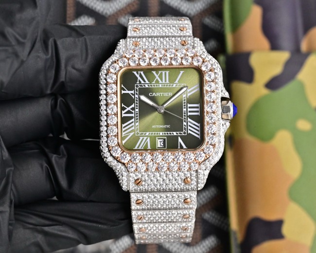 Cartier Watches High End Quality-038（Moissanite Diamond)