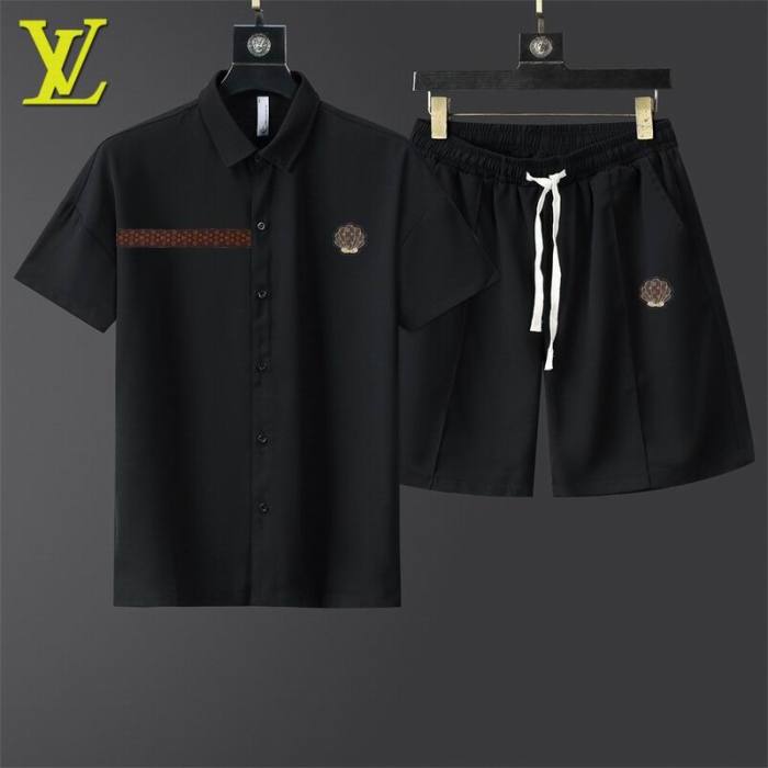 LV short sleeve men suit-361(M-XXXL)